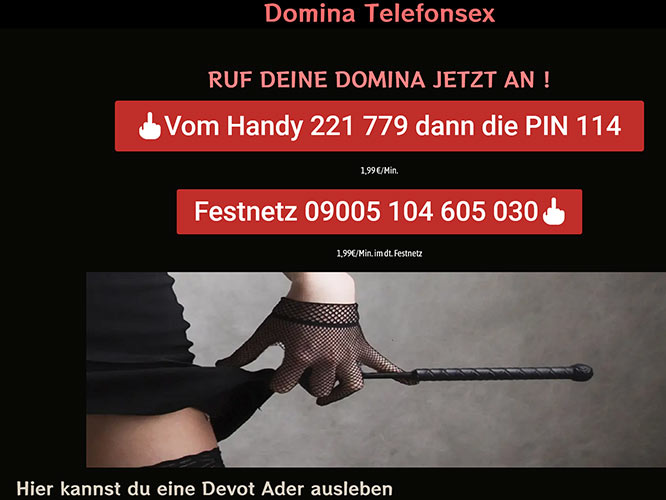 bdsm telefonsex